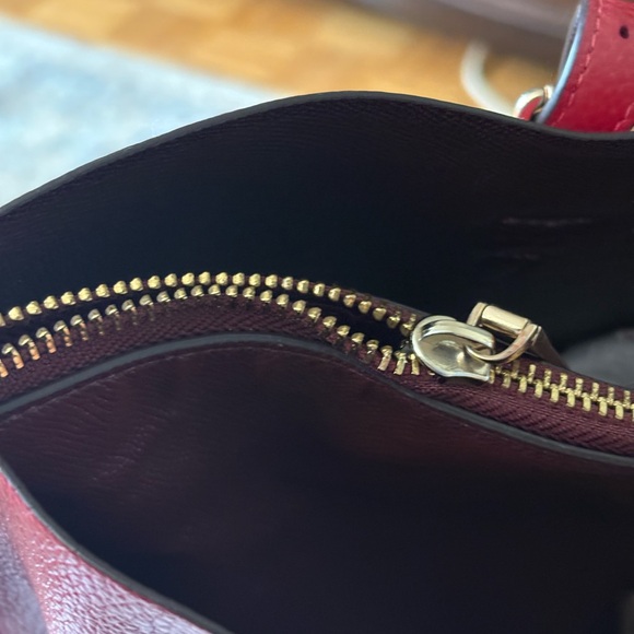 Coach Mollie Apple red double Face Leather Tote Bag - Picture 15 of 15